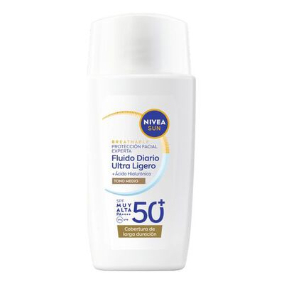 SUN UV Experta Fluido Diario Ultra Ligero Transpirable Tono Medio SPF 50+