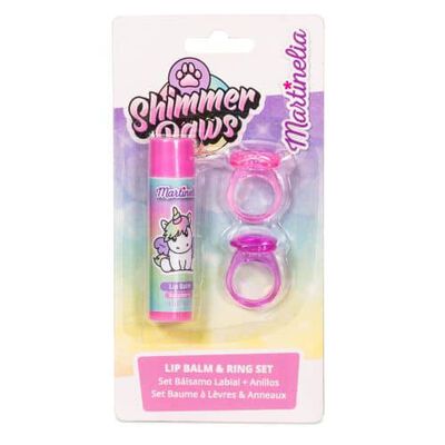 Shimmer Paws Lip Balm & Ring Set
