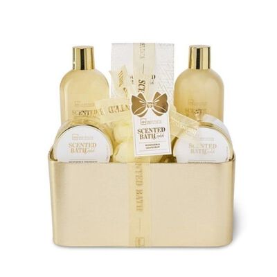 Scented Bath Gold Basket 6 Productos