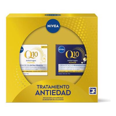 Tratamiento Antiedad Q10 Antiarrugas Power Crema Dia + Noche Coffret