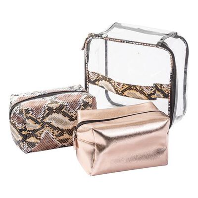 Neceseres Animal Print Marrones