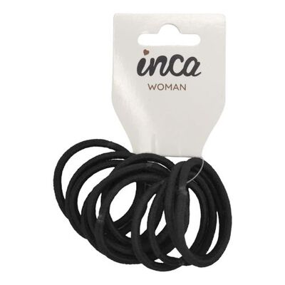 El&aacute;sticos Negro 12 Ud