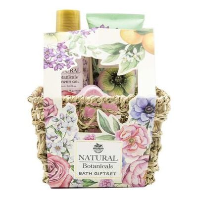 Cesta de Mimbre Bot&aacute;nica Rosas