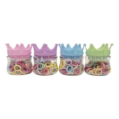 60 un El&aacute;sticos de Cabelo Coroa