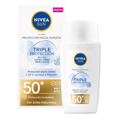 Sun Triple Protección Fluido Ultraligero Hidratante Spf50+