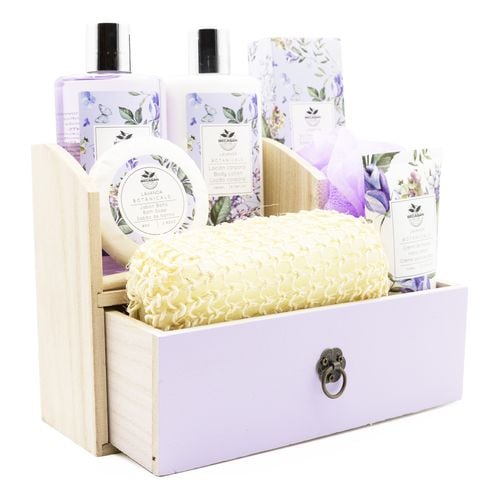 Cesta de Madeira Body Secret Lavanda