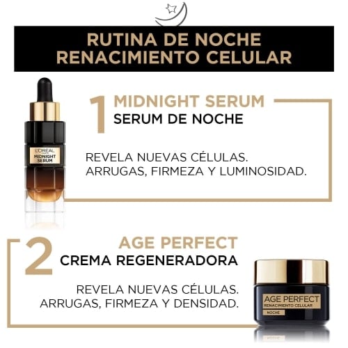 LOREAL AGE PERFECT RENACIMIENTO CELULAR SERUM DE NOCHE ANTIEDAD