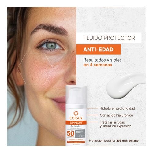 Ecran Sunnique Facial anti-arrugas SPF 50