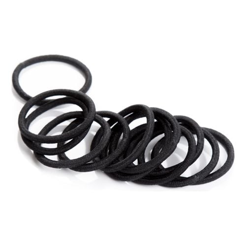 El&aacute;sticos Negro 12 Ud