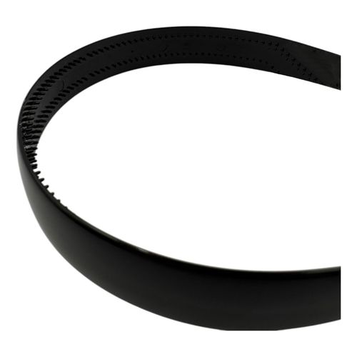 Diadema Concha Francesa Negra Pl&aacute;stico