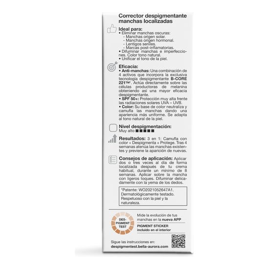 Anti-Manchas Bio 10 forte 3 en 1 Spf50+
