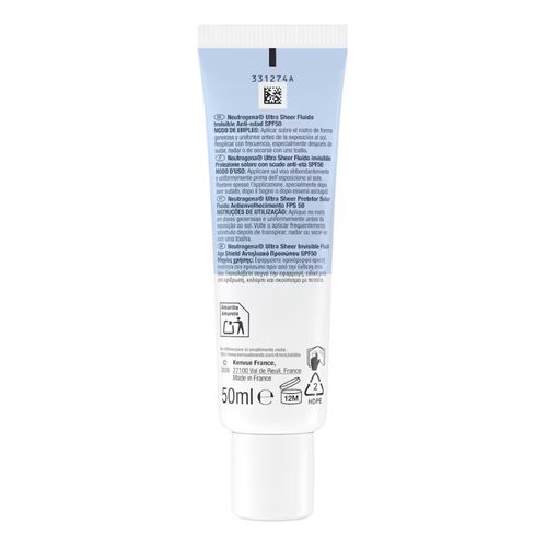 Ultra Sheer Fluido Invisible Anti-Edad Spf50