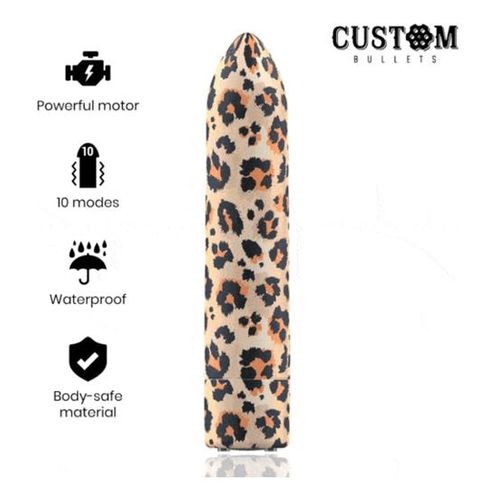 Custom Bullets Bala Recargable Leopard 10 Intensidades