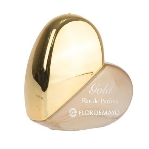 Flor De Mayo Mini Colonia Corazón Oro Perfume Mujer