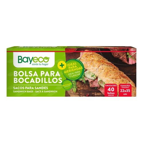 Bolsas para Bocadillos 40uds