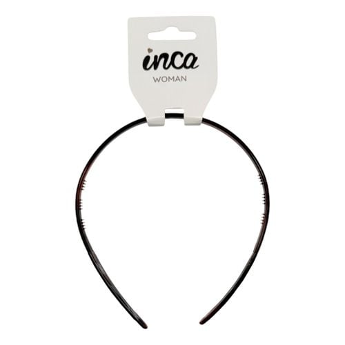 Diadema Fina Pl&aacute;stico Marr&oacute;n