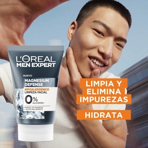 LOREAL MEN EXPERT MAGNESIUM DEFENSE LIMPIADOR FACIAL