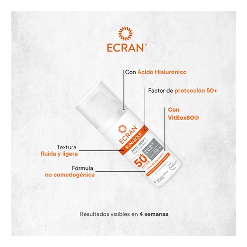 Ecran Sunnique Facial anti-arrugas SPF 50