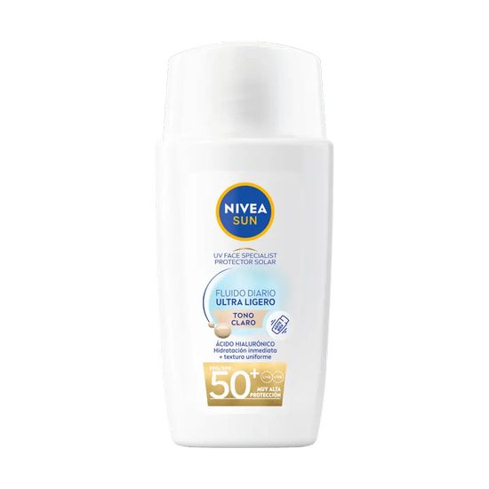 Fluido Solar Diario Ultra Ligero Tono Claro Spf 50+