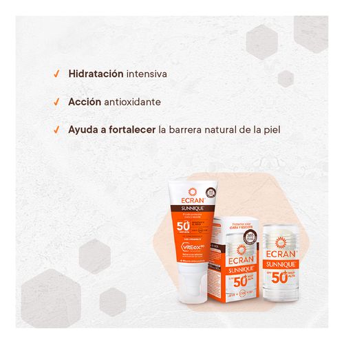 Ecran Sunnique Crema Sólida SPF 50