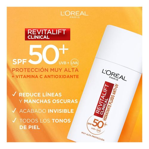 Revitalift Clinical Fluido Hidratante Anti-UV SPF50+ 