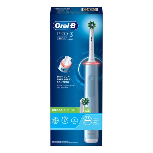 Cepillo Dientes Eléctrico Oral B 3 3000 Azul