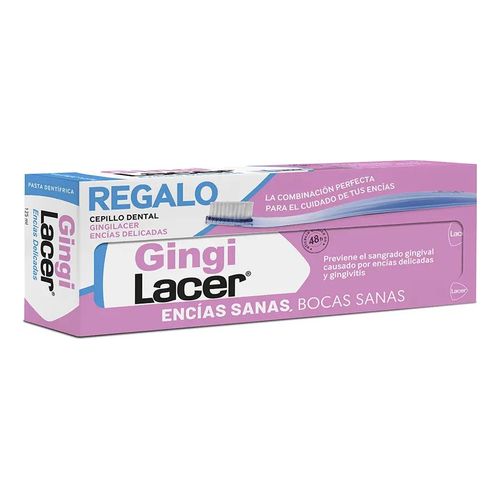 GingiLacer Pasta Dent&iacute;frica+Escova de Dentes