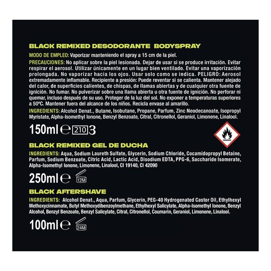 Black Remixed Notas de BZRP Neceser 