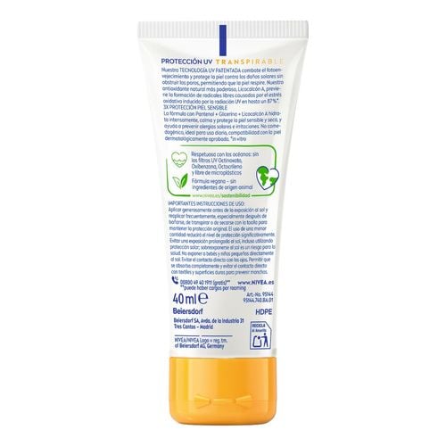 SUN UV Sensitive Transpirable SPF 50+