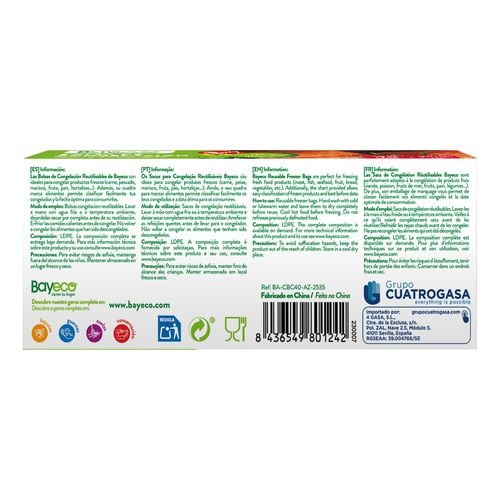 Sacos de Congela&ccedil;&atilde;o M&eacute;dios