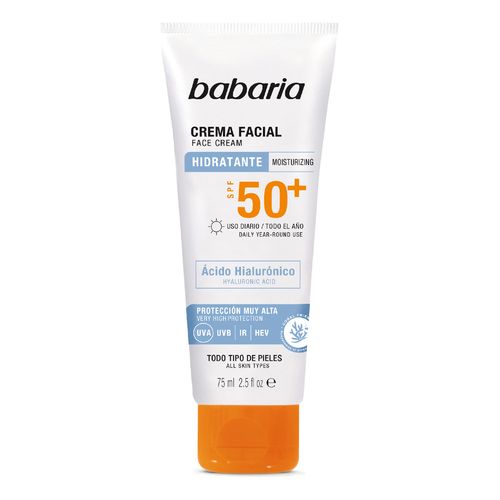 Crema Facial Solar Hialur&oacute;nico Spf50