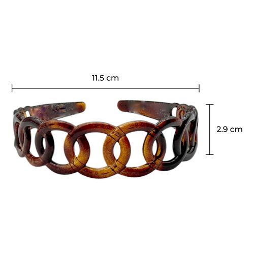 Diadema Concha Francesa C&iacute;rculos