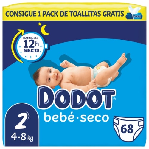 Comprar Bebé-Seco pañales de 15 a 24 kg talla 7 bolsa 52 unidades · DODOT ·  Supermercado Supermercado Hipercor