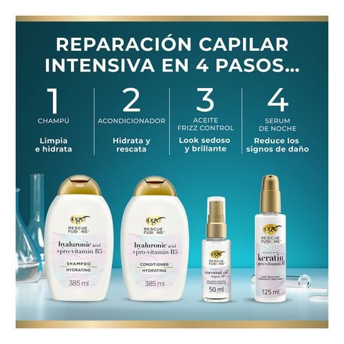Rescue Fusions 24H Frizz Control Smooth & Sleek Oil 