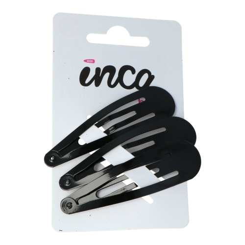 Clip Color Negro 7 Cm 3 Ud