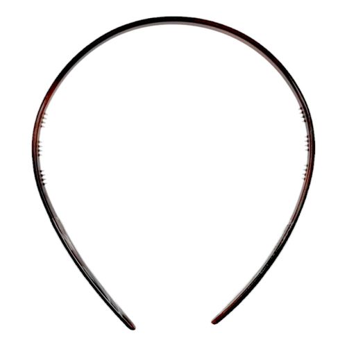 Diadema Fina Pl&aacute;stico Marr&oacute;n