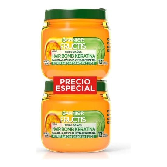 Adios Da&ntilde;os Hair Bomb Keratina Duplo