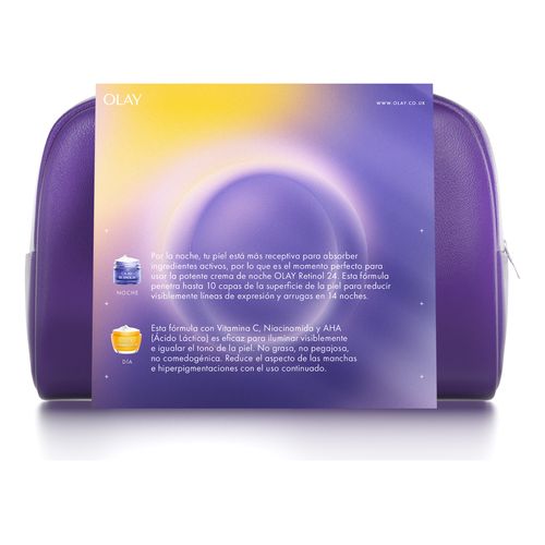 Vitamina C + AHA Estuche Neceser Morado