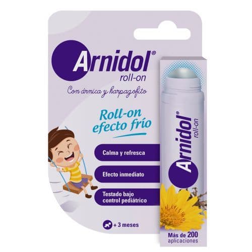 Arnidol Roll-On Efecto Frío Para Golpes 15 ml Con Árnica y Harpagofito
