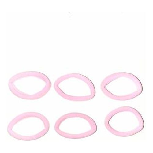 Gomas Color Rosa Palo 6 Ud