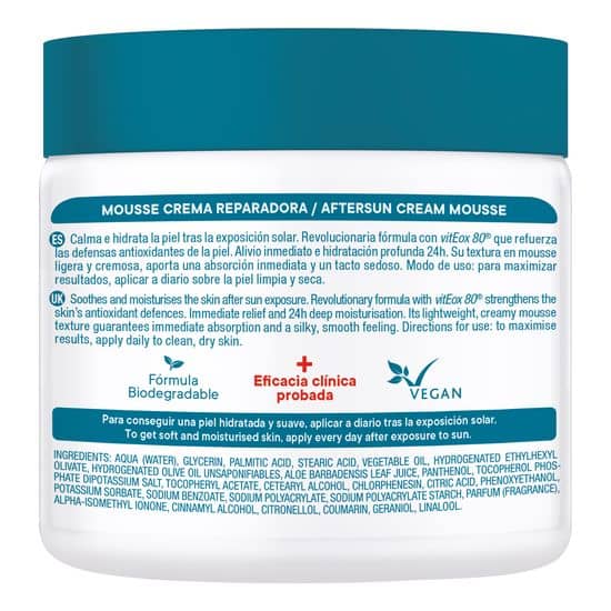 Aftersun Mousse Crema Reparadora