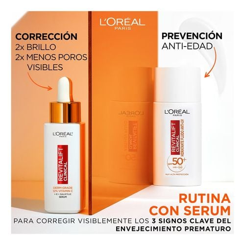 Revitalift Clinical Fluido Hidratante Anti-UV SPF50+ 