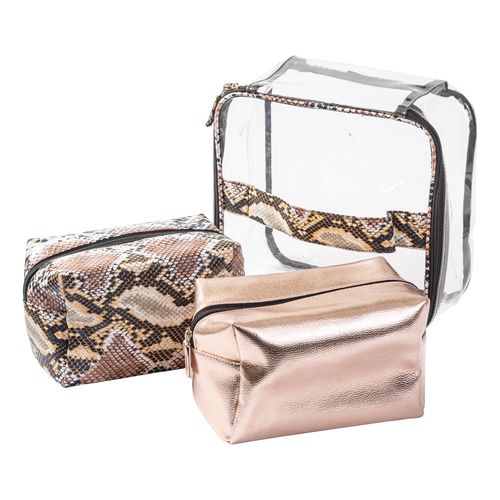 Neceseres Animal Print Marrones