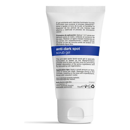Gel exfoliante suave