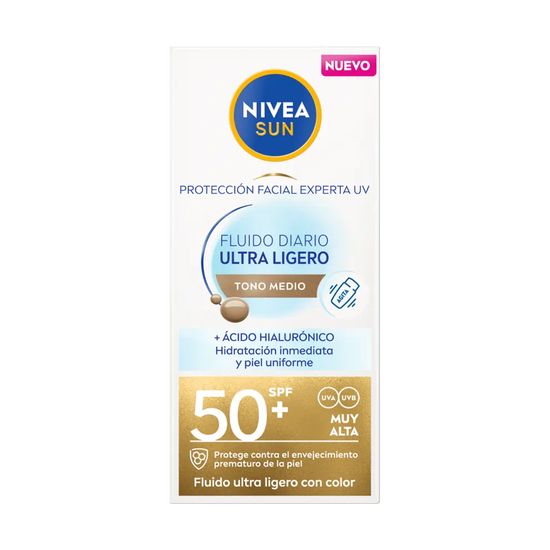 Fluido Solar Diario Ultra Ligero Tono Medio Spf 50+