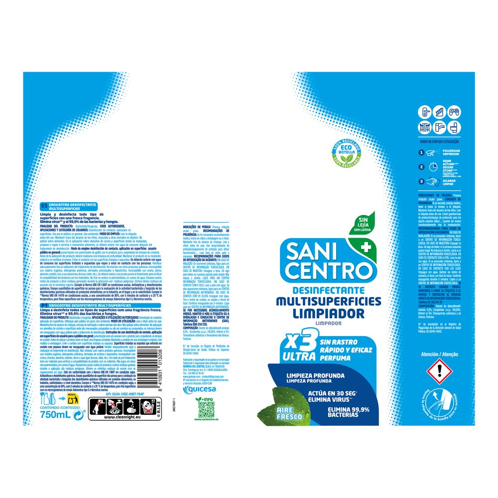 Multi Desinfección Pistola