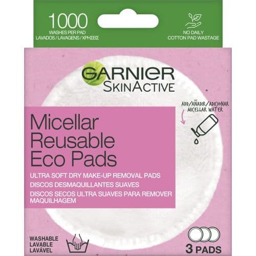 Garnier Micellar Reusable Eco Pads 1 und - 3 Discos Toallitas Reutilizables