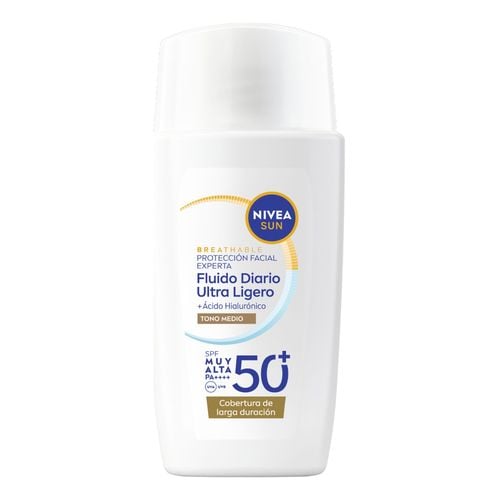 SUN UV Experta Fluido Diario Ultra Ligero Transpirable Tono Medio SPF 50+