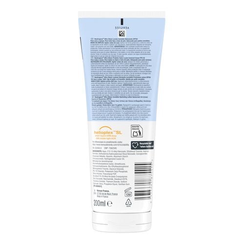 Ultra Sheer Loci&oacute;n Invisible Hidratante Spf50
