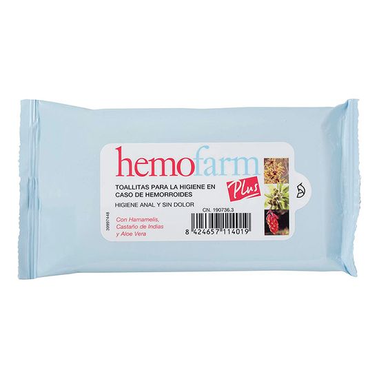 Hemofarm Plus Toallitas para Hemorroides en Aromas